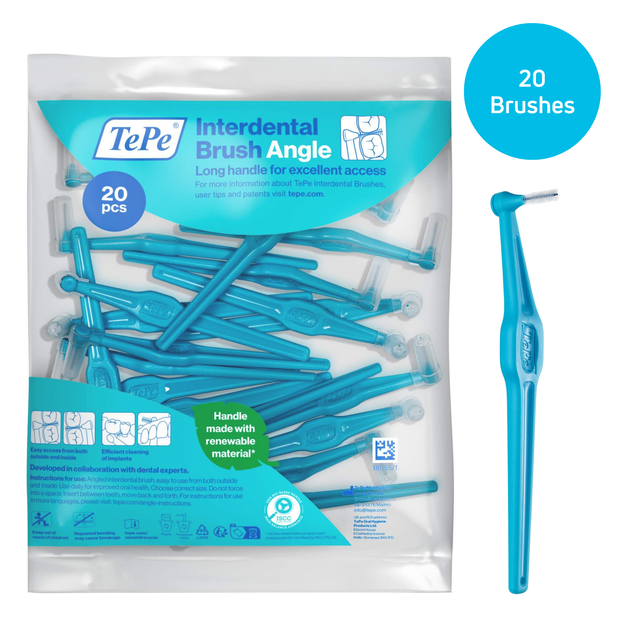Tepe Method TePe Interdental Brushes - Angle – TePe Direct
